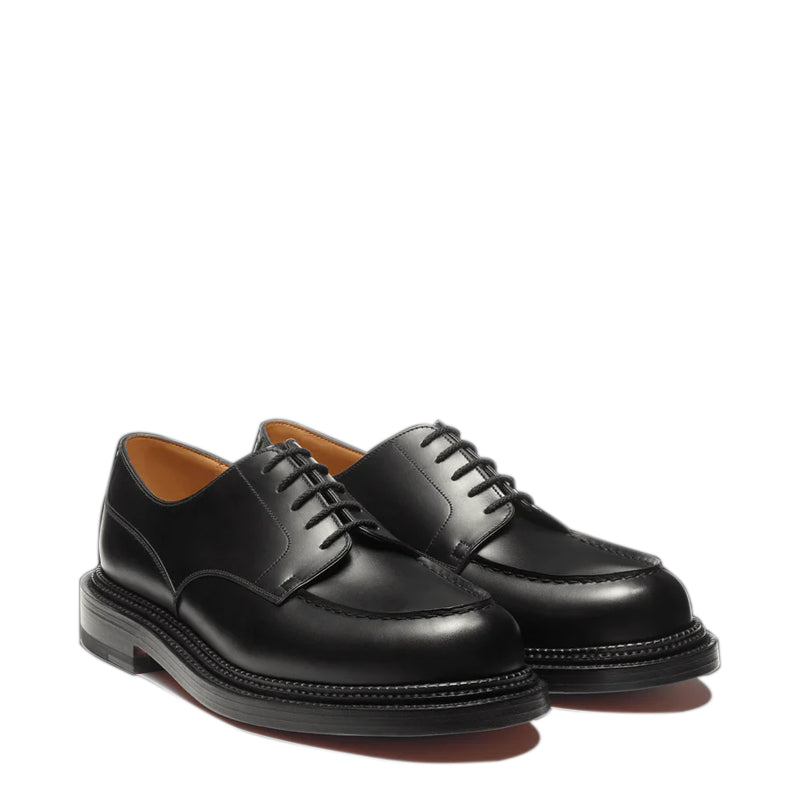 Half Hunt Derby Leather Shoes For Men