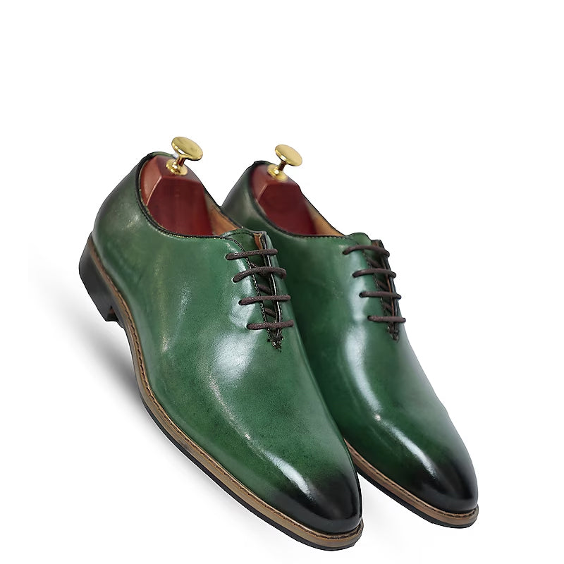 Classic Handmade Leather Lace-Up Oxford Shoes