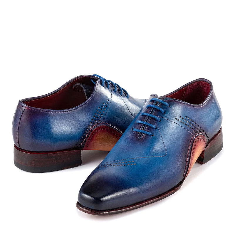 Hand-Painted Leather Oxford Shoes For Men