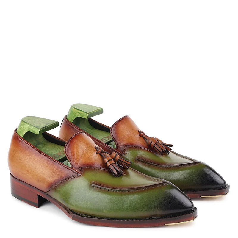 Patina Classic Penny Leather Tassel Loafers