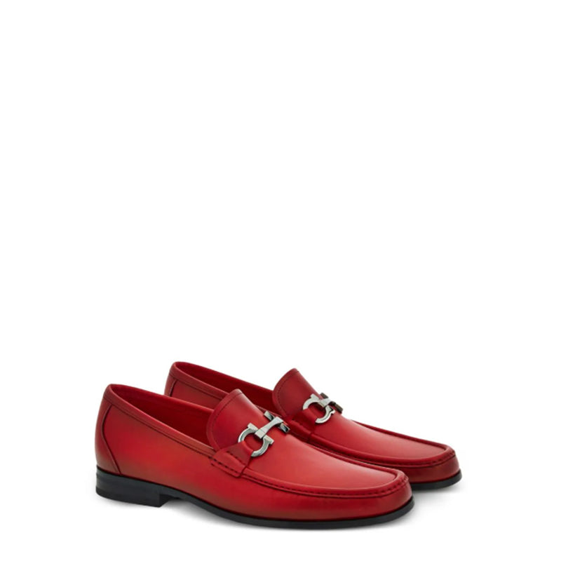 Red Foster Suede Loafer for Men