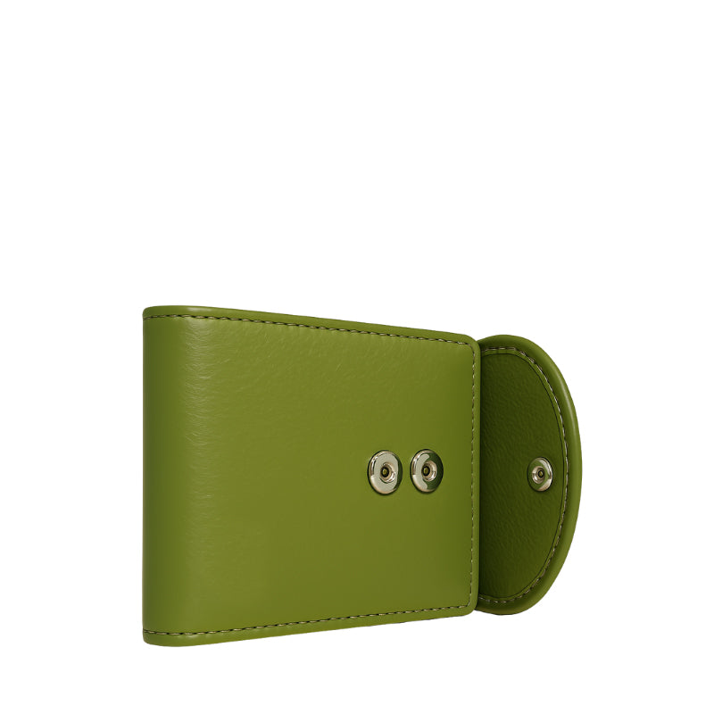 Premium Olive Green Snap Closure Wallet for Men