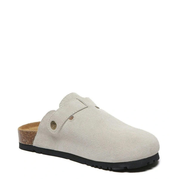 Stylish and Trendy Suede Sandal - Off White