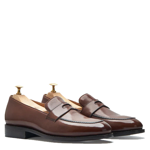 Classic Design Slip on Loafer - brown
