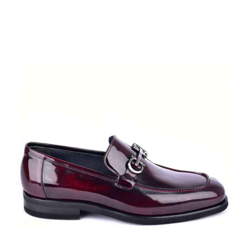 Marble Calf Leather Formal Loafers