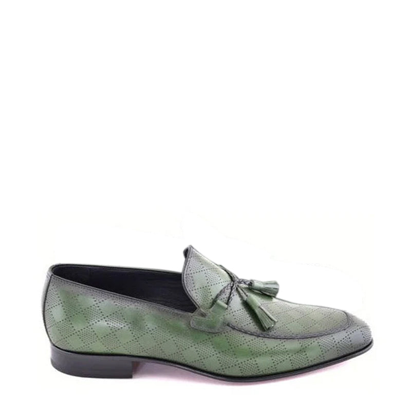 Tassel-Trimmed Calfskin Loafers