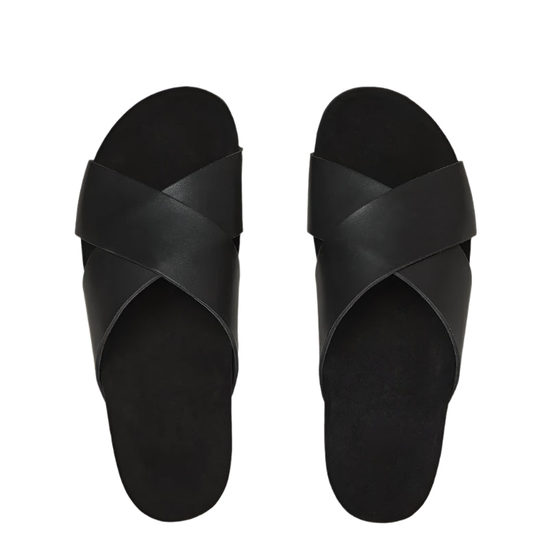 Pure Elegance Tan Leather Slipper
