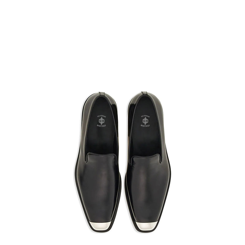 Men's Blue Metal Tip Loafers for Men