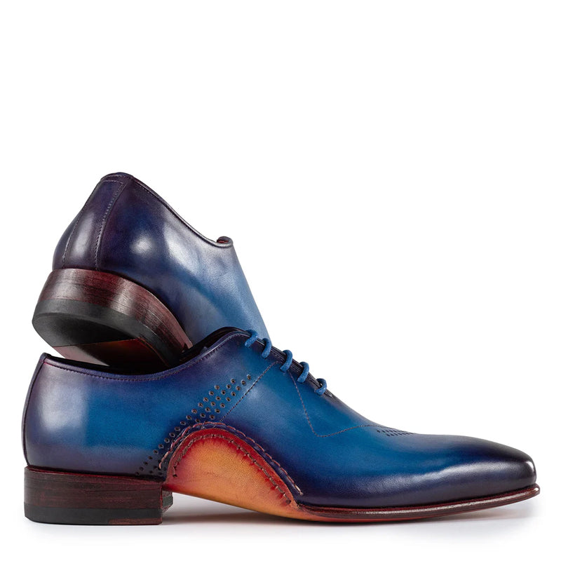 Hand-Painted Leather Oxford Shoes For Men