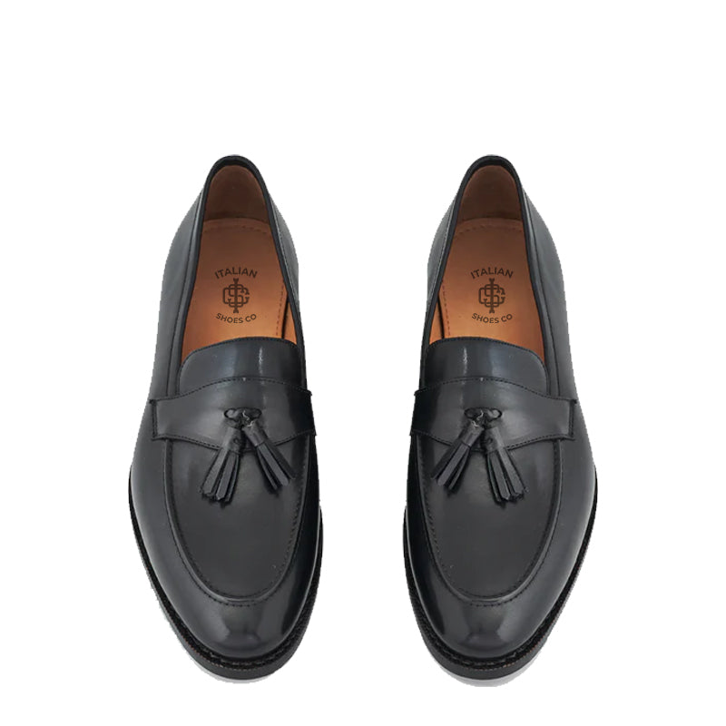 Beatrice Black Tassel Loafers