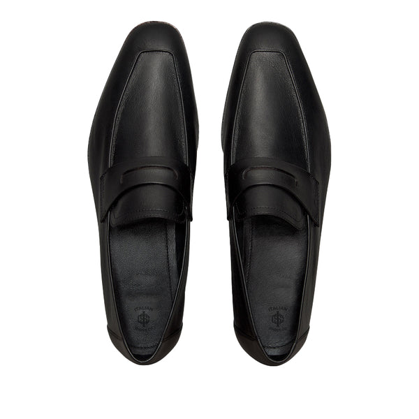 Plain Solid Leather Loafer For Men