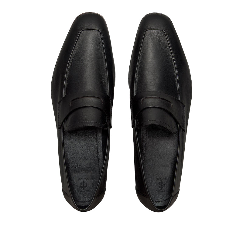 Plain Solid Leather Loafer For Men