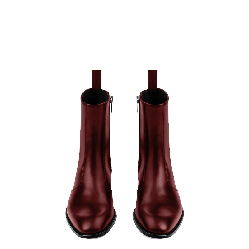 Side Zip Boot Black Leather