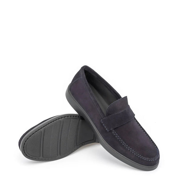 Suede Slip On Leather Loafers For Men