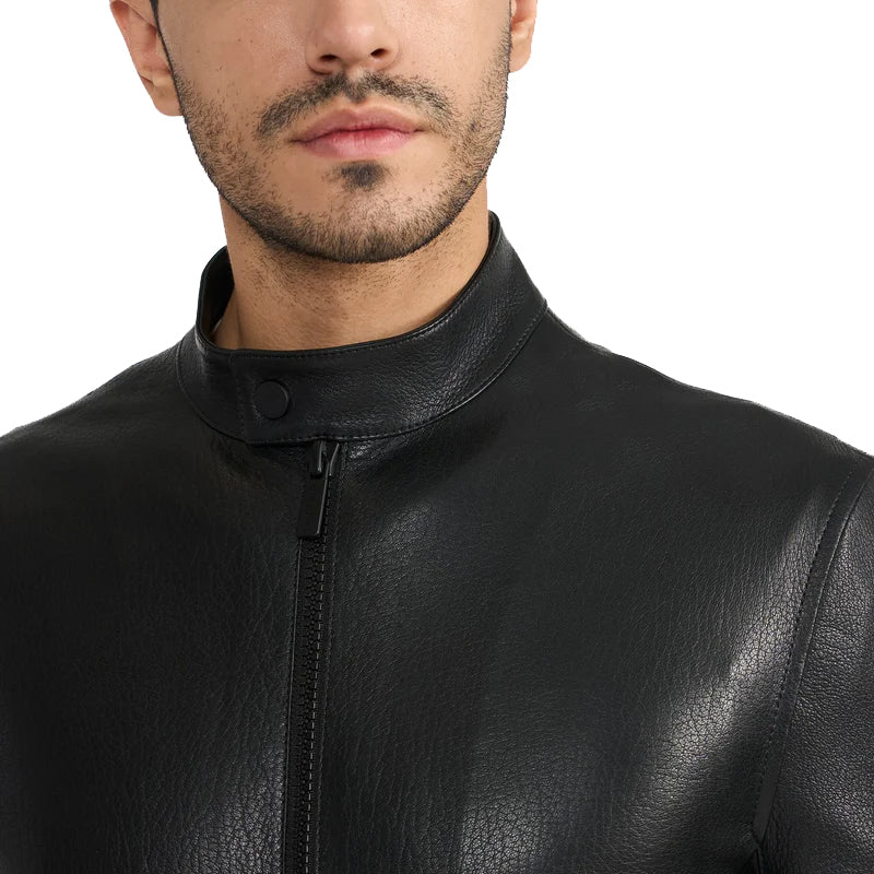 Andrew Black Men's Leather Jacket