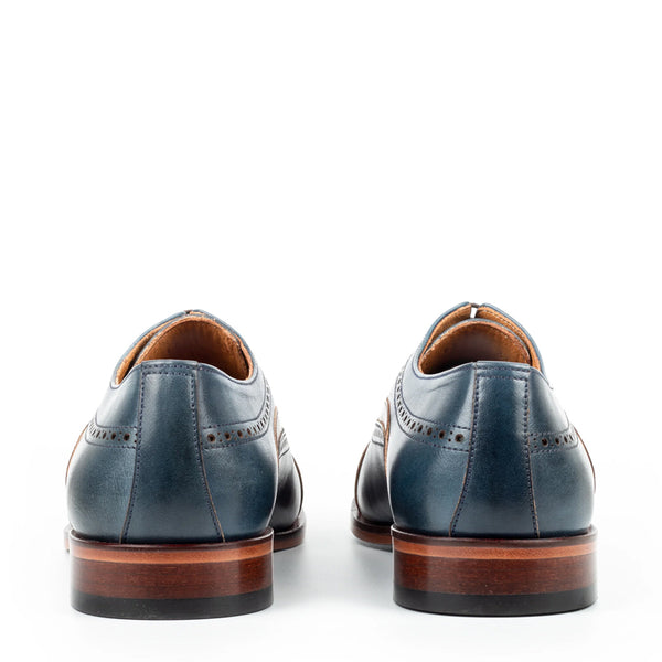 Classic Handpainted Cap Toe Leather Oxford Shoe