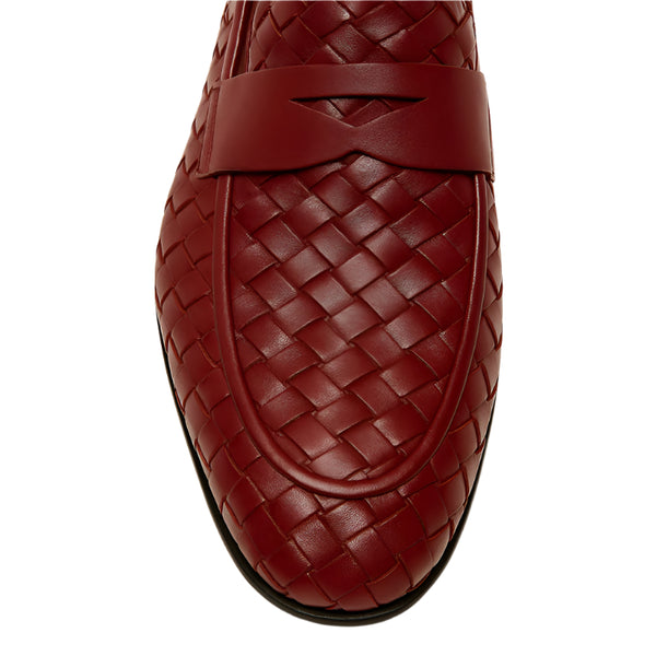 Woven Texture Leather Loafer for Men