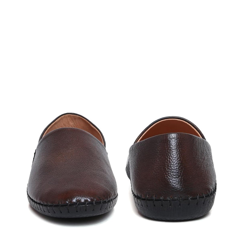 Men Textured Casual Leather Loafers