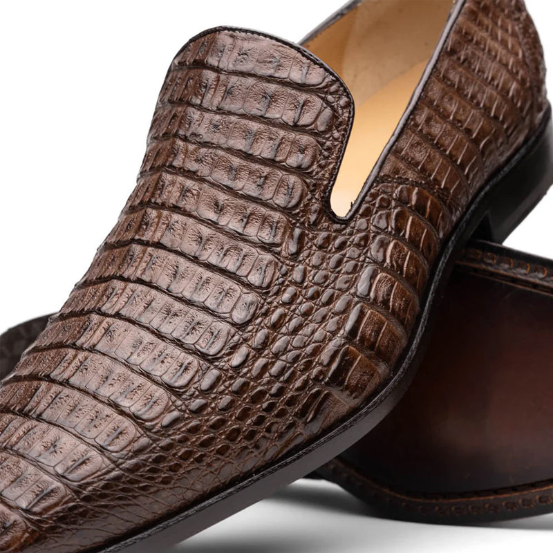 Crocodile Leather Loafer Blue