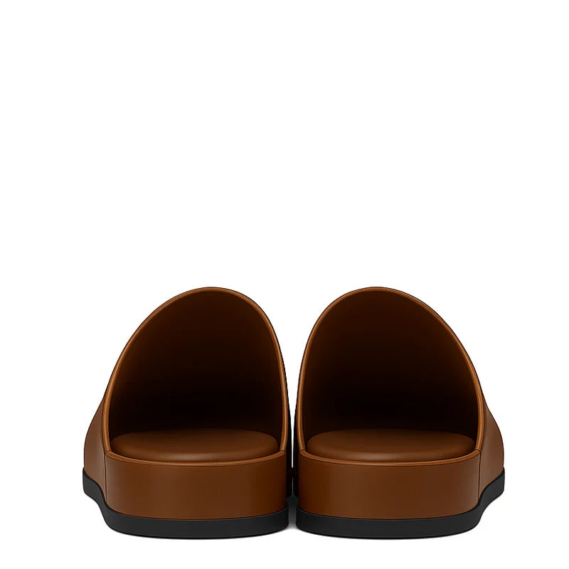 Luxe Leather Men Italian Mule
