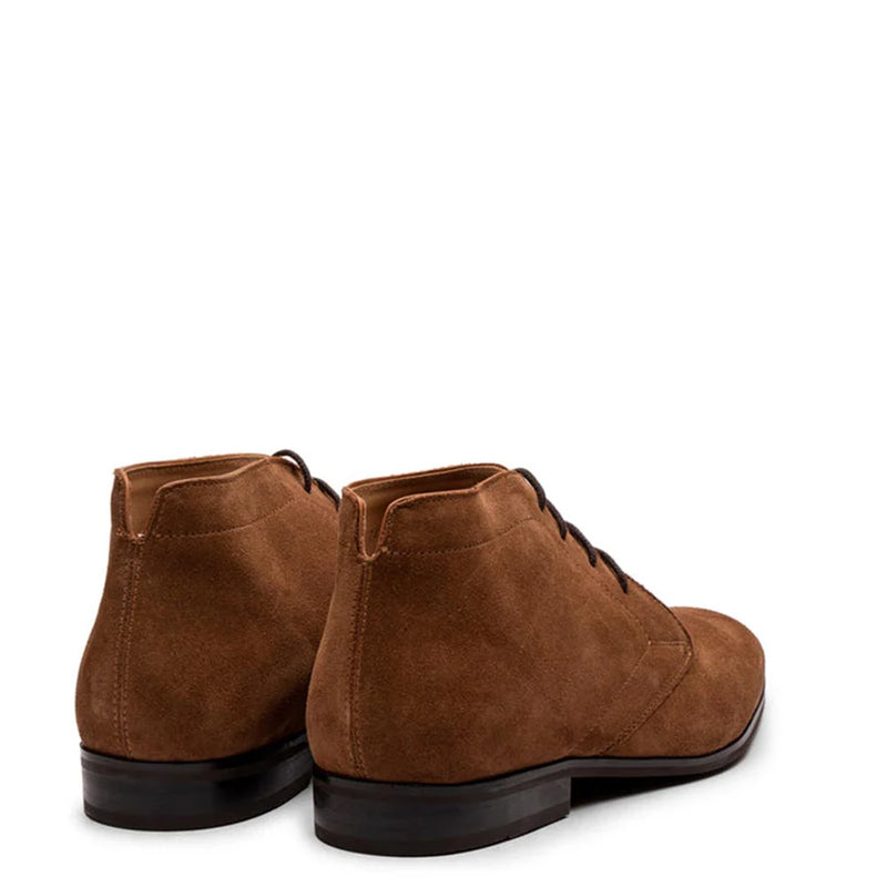Men Suede Handmade Leather Chukkas Boot Brown