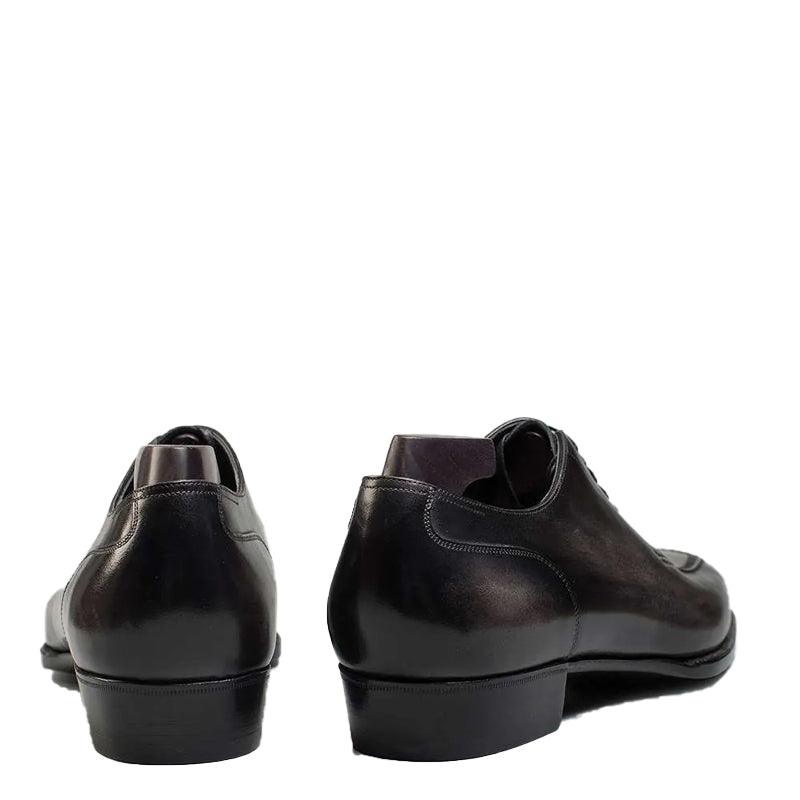 HandPainted Wholecut Split Toe Leather Oxford Shoe