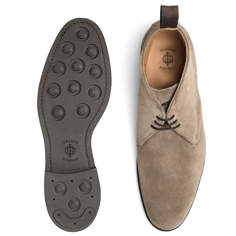 Suede Leather Lace-Up Chukkas Ankle Boots