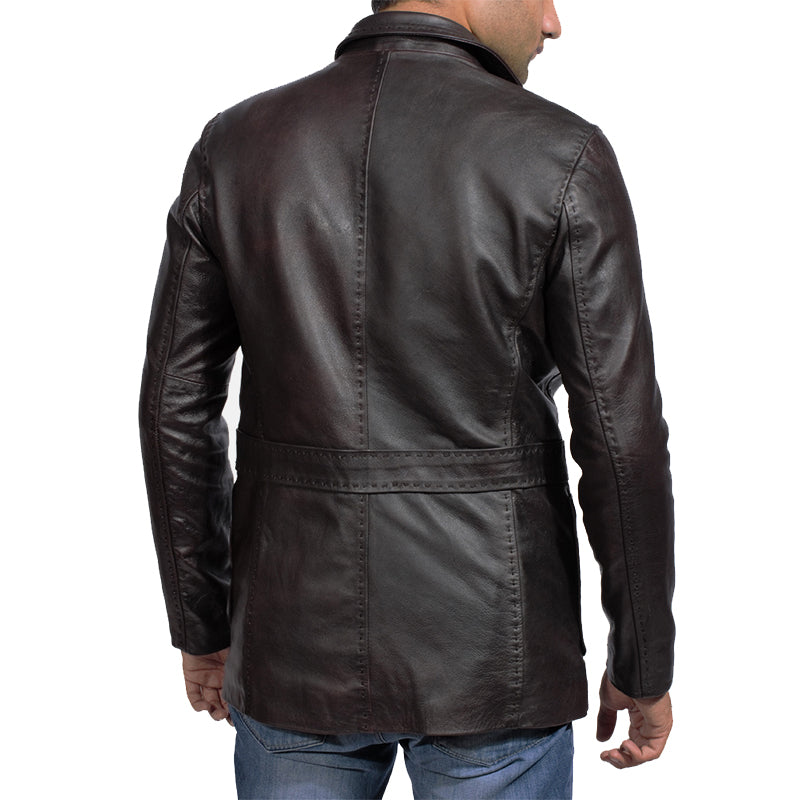 Havron Leather Blazer