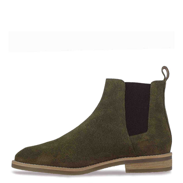 Men Solid Suede Leather Chelsea Boot