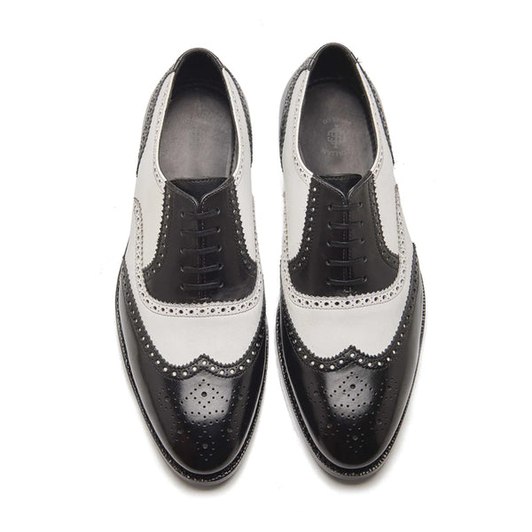 Wingtip Dual Tone Leather Formal Oxford Shoe