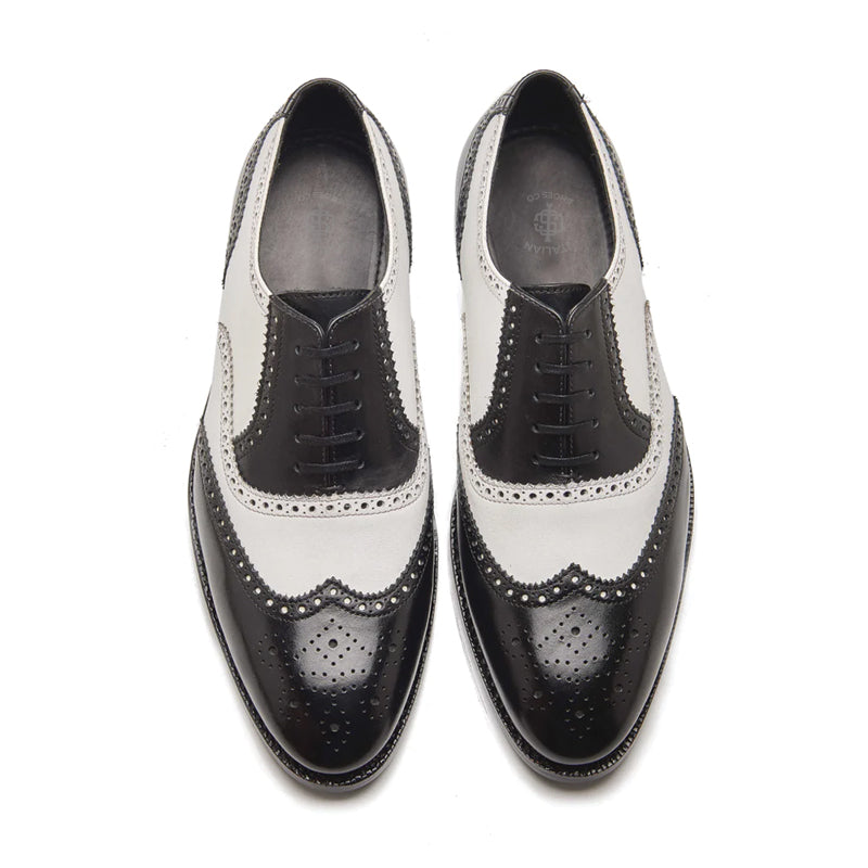 Wingtip Dual Tone Leather Formal Oxford Shoe