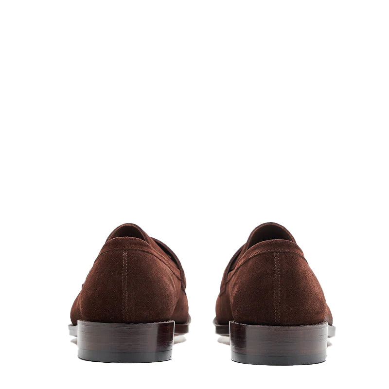 Suede Penny Leather Loafers For Men