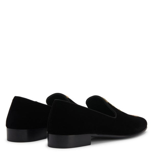 Handmade Gold Design Suede Leather Fashion Loafer