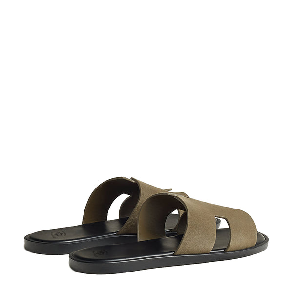 Haven Suede H Style Slip On - Olive