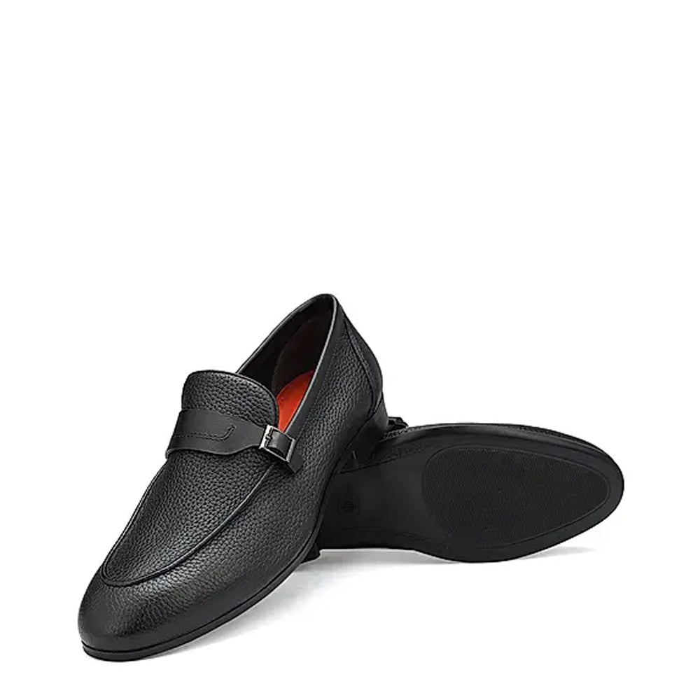 Men Textured Leather Formal Loafers