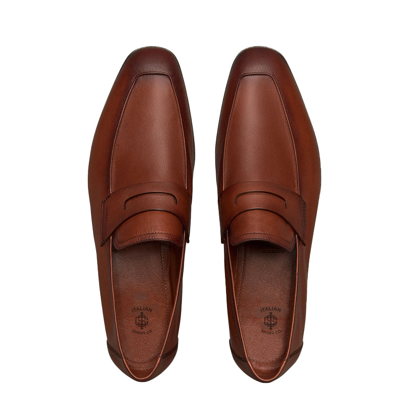 Plain Solid Leather Loafer For Men