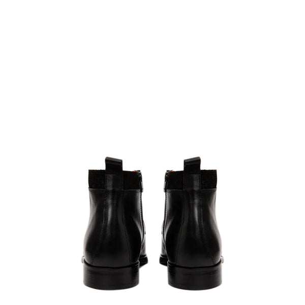 Black Leather Derby Lace-Up Men Boot