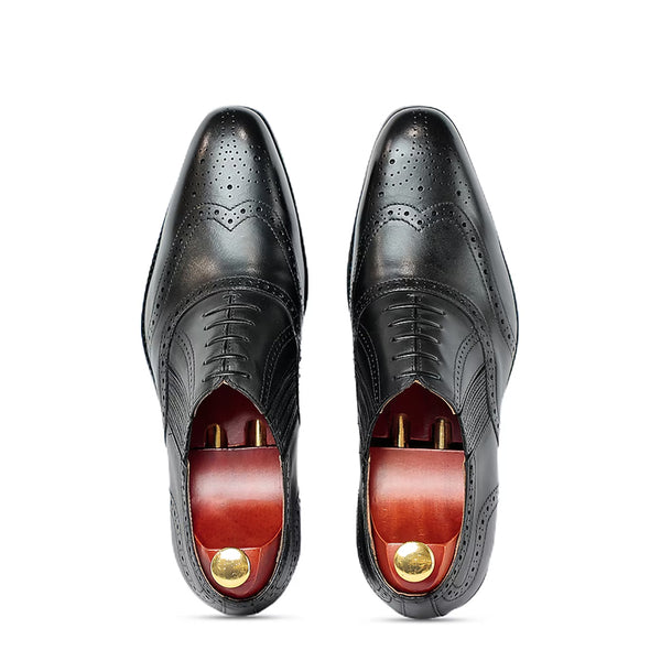 Luxury Design Wingtip Leather Formal Oxford Shoe
