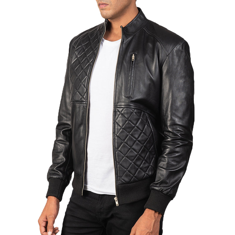 Moda Leather Bomber Jacket For Men