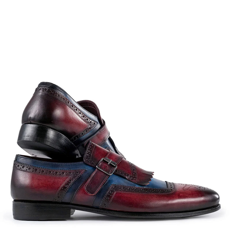 Leather Single Monkstrap Shoes For Men