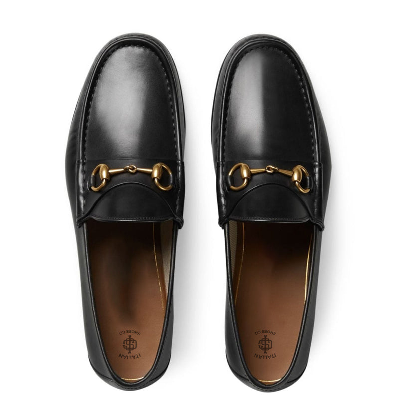 Men s Classic Leather Black Horsebit Loafer