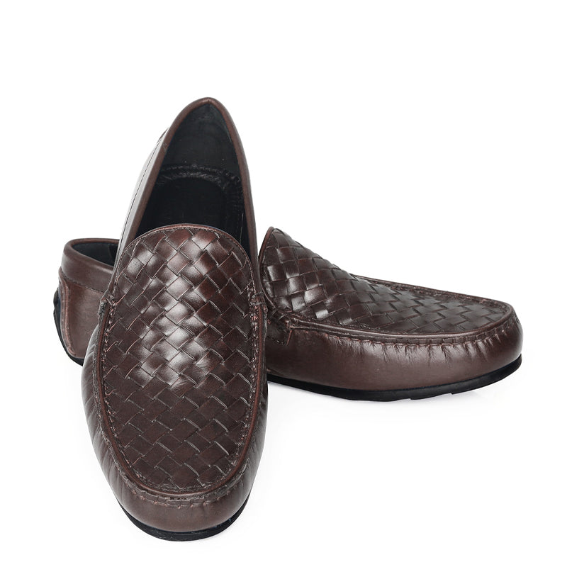 Men Solid Casual Leather Tan Loafer