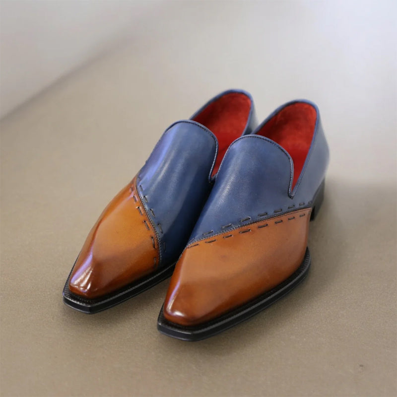 Calf-Skin Leather Loafers