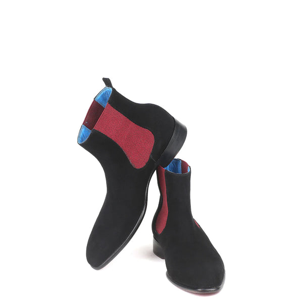 Suede Handmade Chelsea Boots For Men