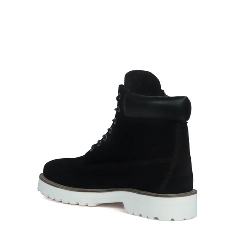 Suede Leather Lace Up Biker Beige Boot