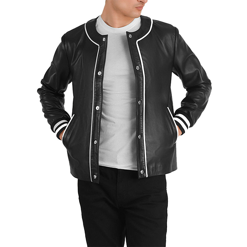 Willis Leather Bomber Jacket For Men