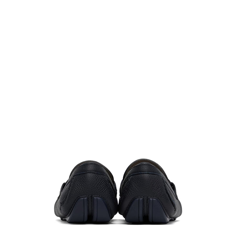 Black Driver leather loafer