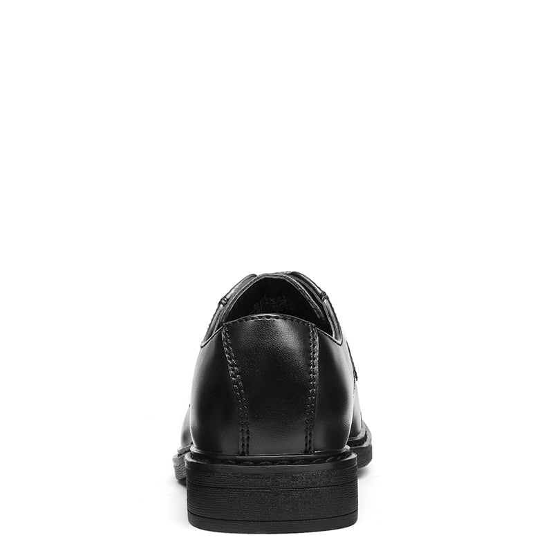Boys' Vegan Leather Cap-Toe Dress Shoes