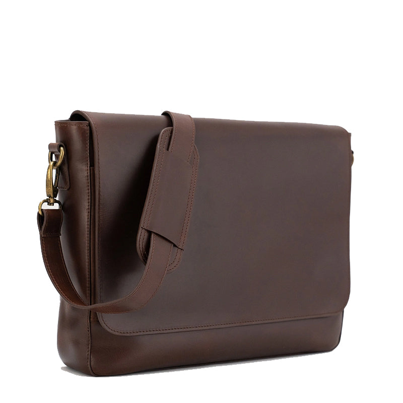 Carismatico Leather Messenger Brown Bag For Men