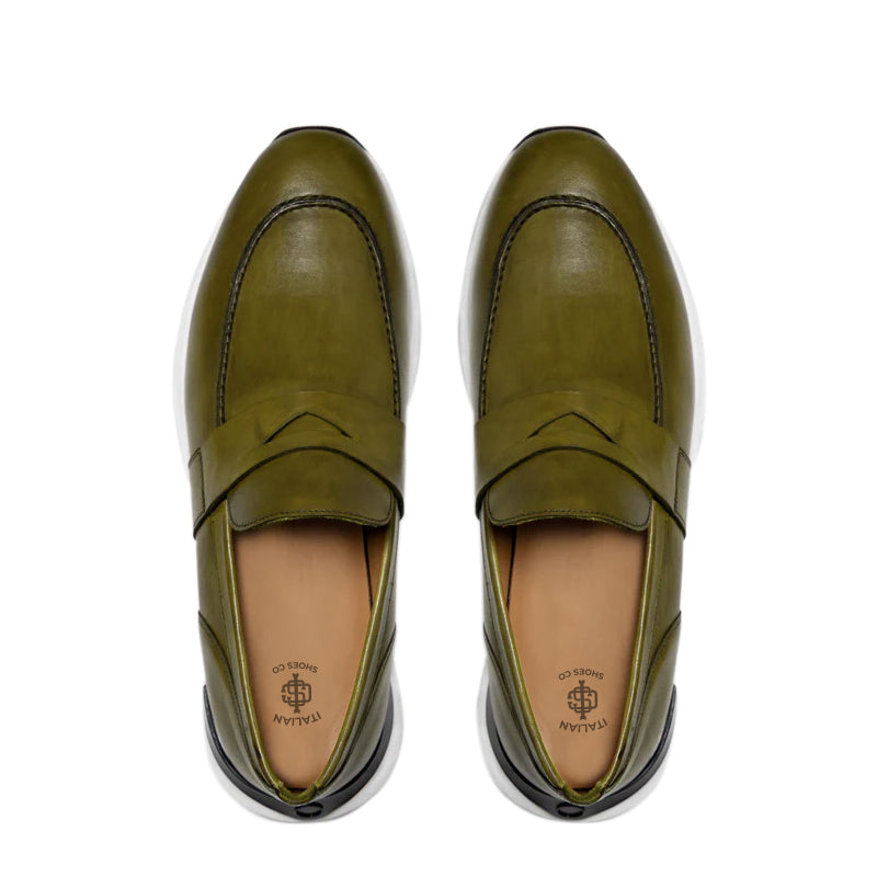 Brown Leather Men's Loafers